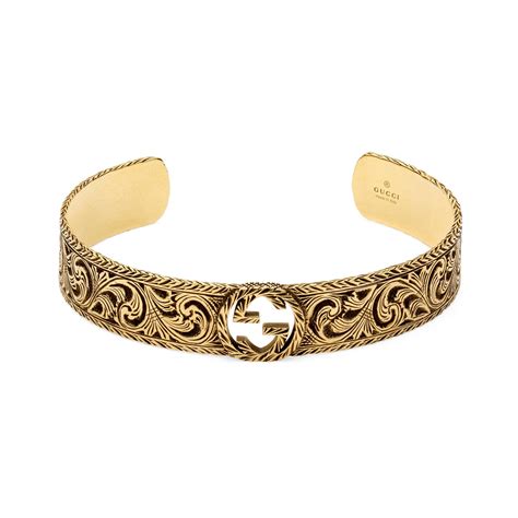 gucci 18kt gold bangle